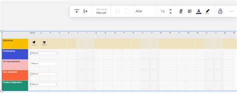 How to delete rows and columns Product Roadmap Miro