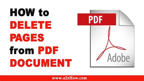 How to delete unwanted pages in pdf