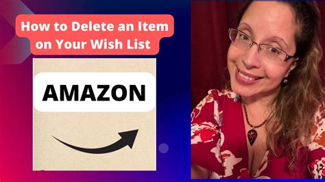 How to delete wish list on Amazon amazon amazonwishlist YouTube