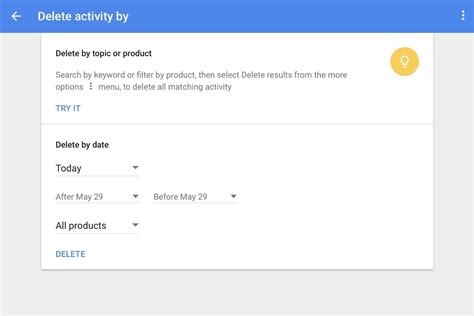 How to delete your Google data