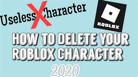 How to delete your character in Roblox! YouTube