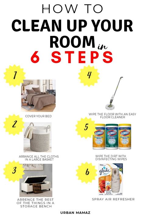 How to deodorize a room. To clean your room, start by clearing clutter off your bed so you can make it. If you haven’t changed your sheets in a while, swap them out with some fresh ones. You can also put some decorative pillows or a throw blanket on your bed to spruce it up a bit. Next, go around your room and toss any trash into a wastebasket or trash bag. 