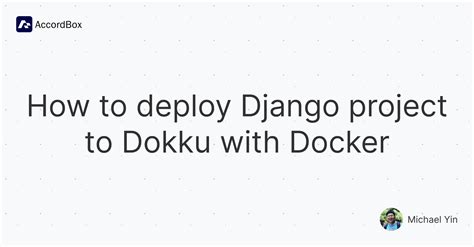 How to deploy Django project to Dokku with Docker