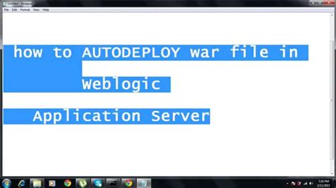 How to deploy war file in weblogic