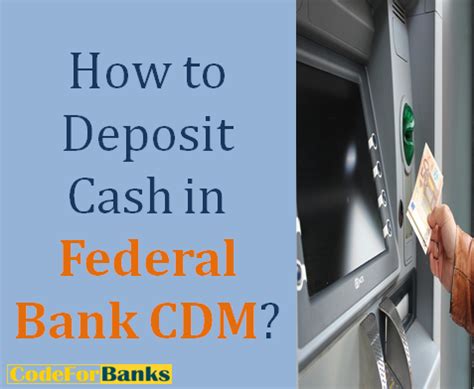 How to deposit cash in cdm