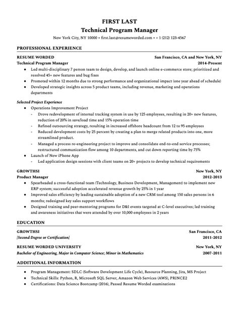 How to describe your project in resume