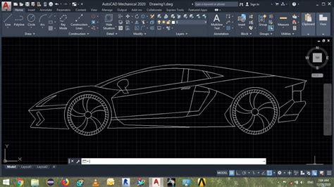 How to design a car in autocad