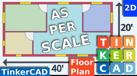 How to design a floor plan in TinkerCAD YouTube