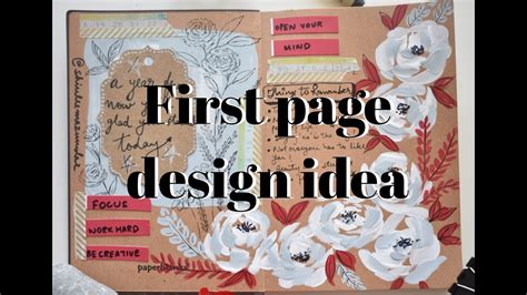 How to design the first page of your diary Part2 First Page Design
