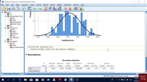 How to determine normal distribution in spss