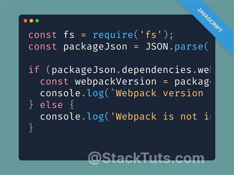 How to determine the installed version of webpack