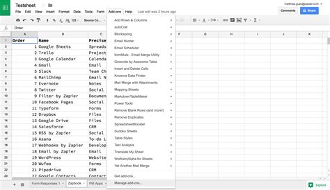 How to develop Google spreadsheet addon