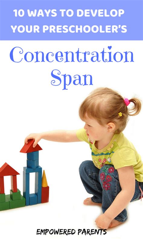 How to develop focus in a child