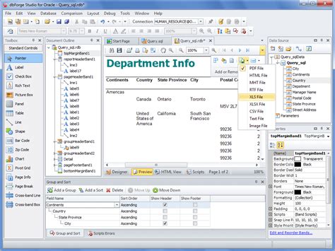 How to develop reports in oracle