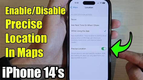 How to disable Precise Location on iPhone