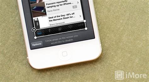 How to disable access to certain areas of the screen with ... - iMore