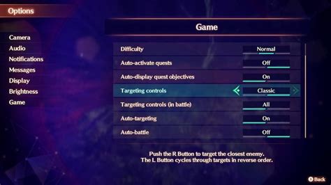 How to disable auto targeting in Xenoblade Chronicles 3