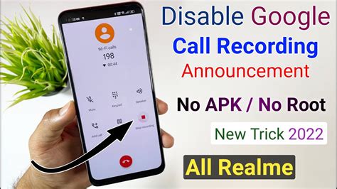 How to disable call recording in android