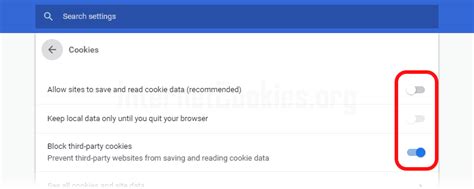 How to disable cookies in chrome