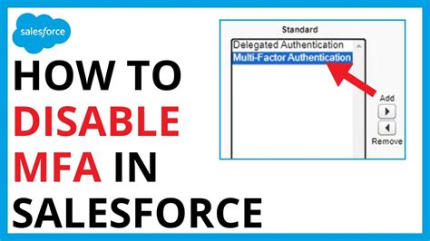 How to disable mfa in salesforce.  Because you misconfigured it.  Click Disconn...