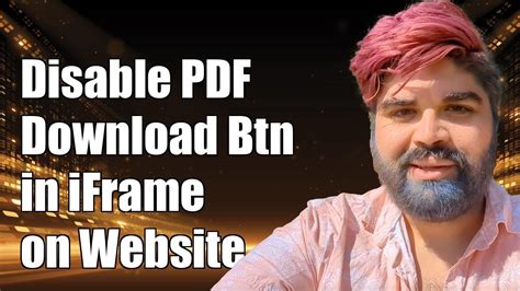 How to disable pdf toolbar download button in iframe.  hide) every button, me...