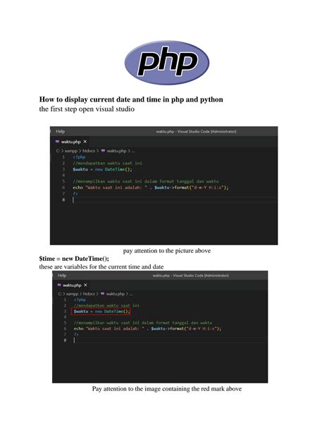 How to display current date in php