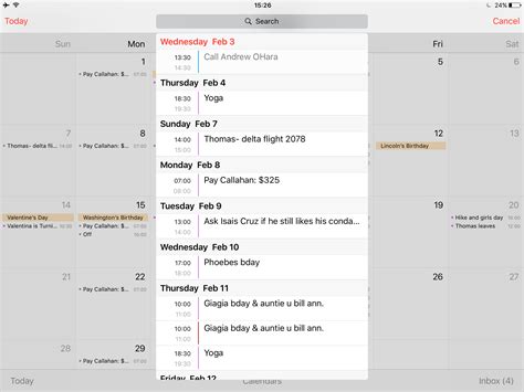 How to display your Calendar events as list view in iOS 7.1