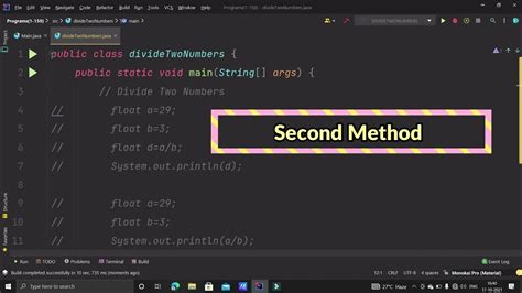 How to divide two numbers in java
