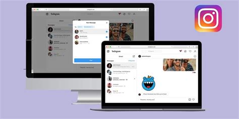 How to dm in ig using pc