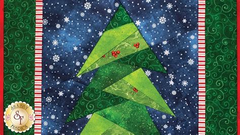 How to do Foundation Paper Piecing A Little Bit Shorter Tall Tree A