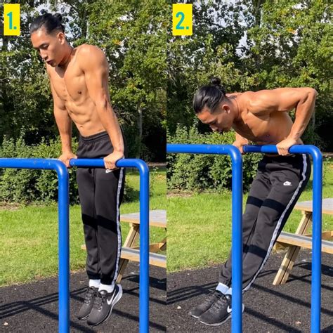 How to do Straight Bar Dips VS Parallel Dips for beginners.