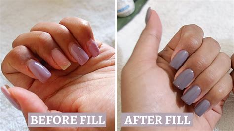 How to do a Fill on Dip Powder Nails - YouTube