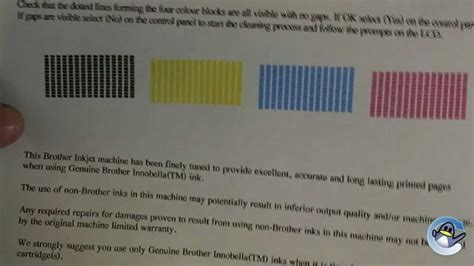 How to do a Test Print from a Brother DCPJ525W Printer YouTube
