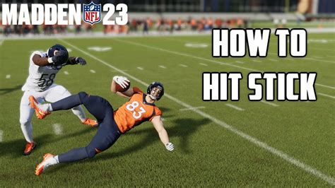 How to do a hit stick in madden 23. In this Madden 22 tips video, I'll be showing you how to run in Madden 22 and the best way to truck stick your opponent. This stick tutorial will help you b... 