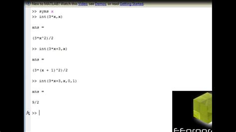 How to do an integral in matlab