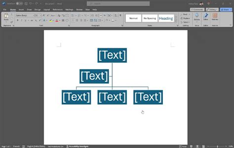 How to do an organogram in word