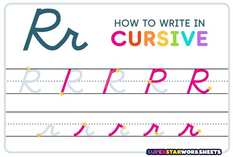 How to do an r in cursive