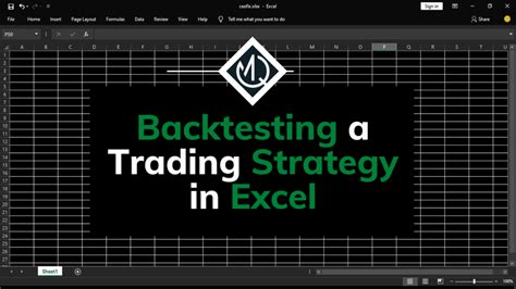 How to do backtesting in excel