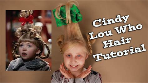 How to do cindy lou who hair with short hair. Cindy Lou Who Hairstyle Tutorial. I used a party hat to create this style. I stuff the party hat with paper and taped the bottom (to keep the paper in), this made the hat stiff and ensured that it didn’t collapse.-First, parted out the section in the back to braid and left it down. 