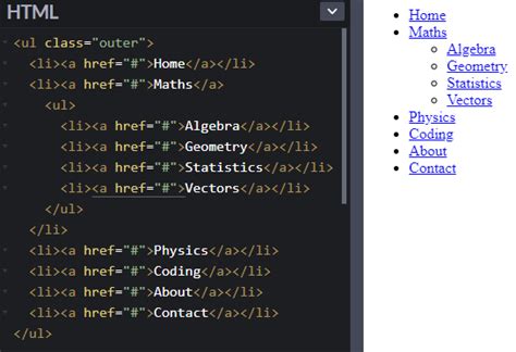 How to do dropdown in html