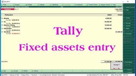 How to do entry in tally