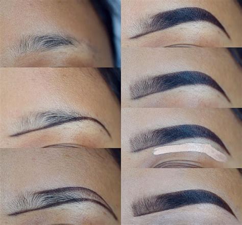 How to do eyebrows. Shop the Products. Tweeze any stray hairs between the brows, making sure the inner corner of the brow lines up with the eye socket. Remove hairs below the natural brow line and arch. Trim any brow hairs that are longer than your brow shape. Shop the Products. 