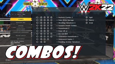 How to do grab combo wwe 2k22. WWE 2K22 - How To Reverse Everything! (COMBO BREAKER)So reversing in WWE 2K22 goes beyond just pressing triangle you can predict the next move and have a rev... 