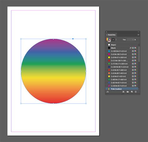 How to do gradient in indesign