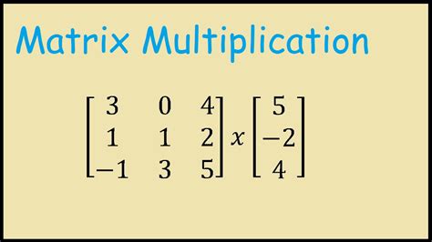 How to do matrix multiplication. Things To Know About How to do matrix multiplication. 