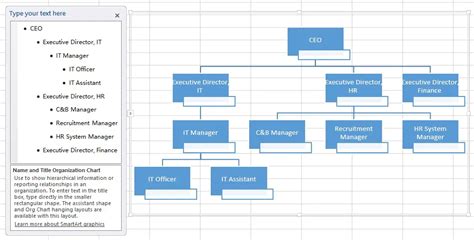 How to do organization chart in excel