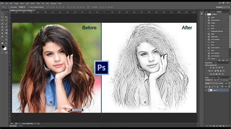 How to do pencil sketch in photoshop