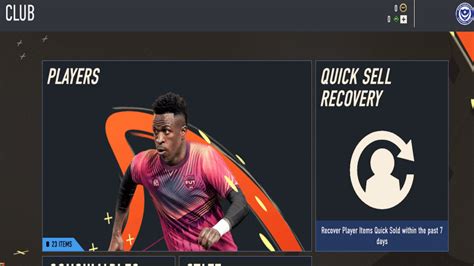 How to do quick sell recovery in FIFA 23 Ultimate Team