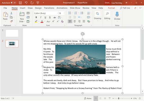 How to do text wrapping in powerpoint