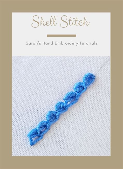 How to do the Shell Chain Stitch - Sarah